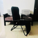 Foldable Recliner Chair Royal - Black
