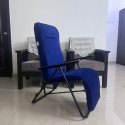 Foldable Recliner Chair Royal - Blue